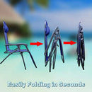 YOMIFUN ZERO GRAVITY CHAIR WITH REMOVABLE PILLOW AND SIDE TABLE - COBALT BLUE - Like New