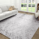 BOHO AREA RUG 5X7 FEET MODERN AREA RUG NEUTRAL CARPET FOR BEDROOM - Like New