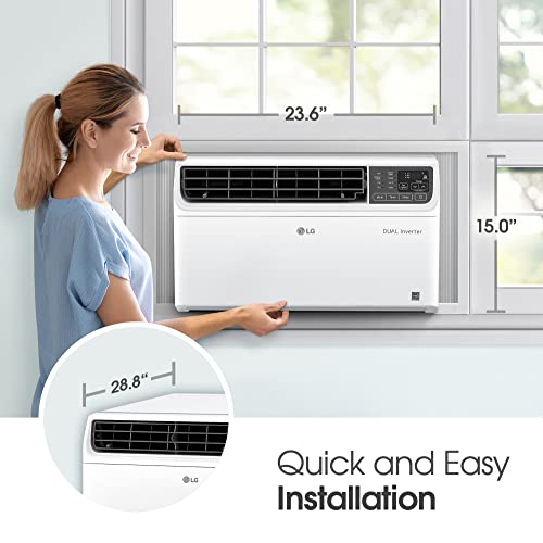 LG 14,000 BTU DUAL INVERTER, SMART WI-FI ENABLED WINDOW AC - WHITE - Brand New
