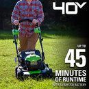 Greenworks 40V 21" Brushless Cordless Self-Propelled Lawn Mower 5.0Ah Battery - Like New