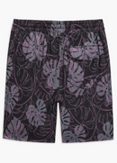 HURLEY LEAF VOLLEY SWIM TRUNKS - SIZE: MEN L - BLACK - Brand New