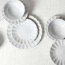 Earth & Clay Phoenix 12Pcs Stoneware Dinnerware Set and Bowls, 4, White - Brand New
