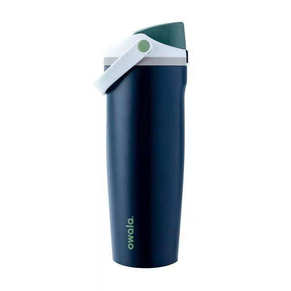 OWALA 30OZ FREESIP SWAY STAINLESS STEEL WATER BOTTLE - NAVY NIGHTS - Brand New