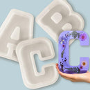 Large Resin Alphabet Mold 6 Inch 26 Pack Capital Small Letter Handmade Casting - Brand New
