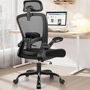 FELIXKING ERGONOMIC OFFICE CHAIR HEADREST DESK CHAIR HIGH BACK - LIGHT BLUE - Like New