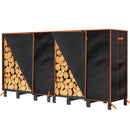 GREENER 8FT Heavy Duty Firewood Rack Cover 600D Waterproof Wood Racks - Brand New