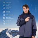 IUREK HEATED JACKET MEN & WOMEN DETACHABLE HOOD (BATTERY SALE SEPARATE) L BLACK - Like New