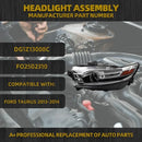 Dasbecan Halogen Headlamp Ford Taurus 2013-2014 Left Black Housing - B0DK4JW8FX - Like New