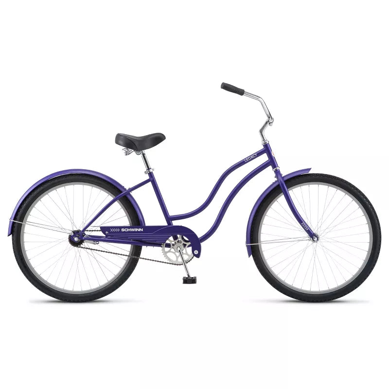 SCHWINN LEGACY WOMEN'S 26" CRUISER BIKE - PURPLE - Like New
