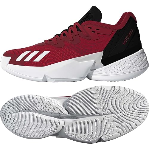GY6507 ADIDAS MEN D.O.N. BASKETBALL SHOE SIZE 9 MENS US RED/WHITE - Like New