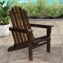 SHINE COMPANY MARINA ADIRONDACK CHAIR, BACK & SEAT PRE-ASSEMBLED, BURNT BROWN - Like New
