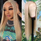 QD-TIZER Ash Blonde Hair Long Straight Synthetic Lace Front Wigs - Brand New