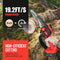 Vetoper 6 Inch Mini Electric Chainsaw Cordless w/ 2 Batteries - Red/Black - Like New