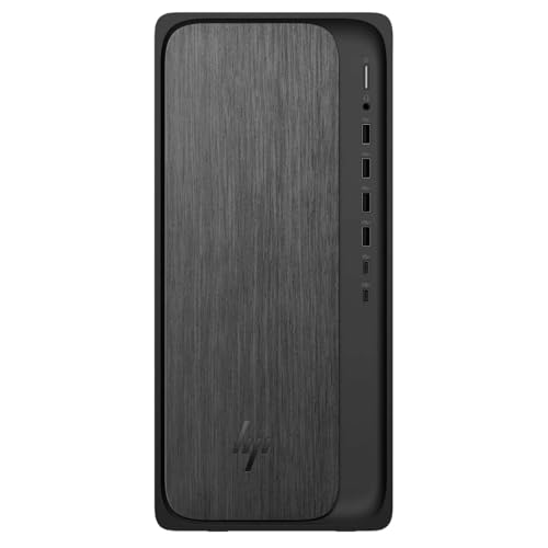 HP OMNIDESK DESKTOP COMPUTER AMD RYZEN 7 8700G 32GB 1TB SSD RADEON 780M - BLACK - Like New