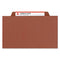 Smead Pressboard Classification File Folder, SafeSHIELD Fasteners, 1 Divider, 2" - Brand New