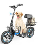 Gyroor C1 Plus Electric Scooter, 650W 30 Miles, 14" Pneumatic Tires, 300 lbs - Brand New