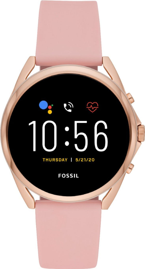 FOSSIL GEN 5 LTE SMARTWATCH FTW60751 - GOLD WATCH BLUSH SILICONE Like New