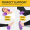 ALLSETT HEALTH CERVICAL NECK ROLL MEMORY FOAM PILLOW | ASHO816PB - PURPLE - Like New