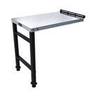 NUUK USA STAINLESS STEEL STEEL REMOVABLE WORK TABLE - STEEL/BLACK - Like New