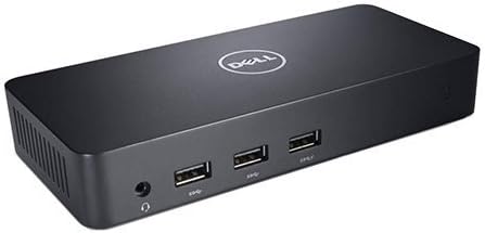 Dell USB 3.0 Ultra HD Triple Video Docking Station D3100, 452-BBOO - Black Like New