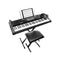 ALESIS - TALENT 61 61-KEY PORTABLE KEYBOARD WITH BUILT-IN SPEAKERS - BLACK/WHITE Like New