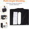 Amazon Basics Portable Foldable Photo Studio Box with LED Light - Black - Like New