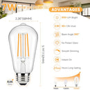 Brightever Dimmable Amber Light Bulbs 60 Watt Equivalent 2200K Warm Light - Like New