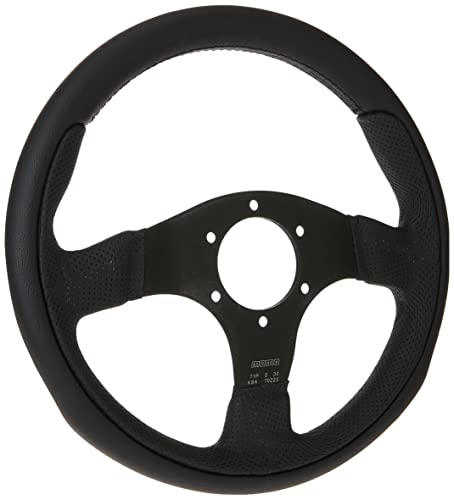 MOMO TEA30BK0B TEAM 300 MM LEATHER STEERING WHEEL - BLACK - Like New