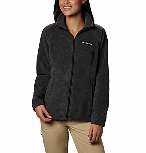 COLUMBIA Women's Benton Springs Full Zip Charcoal Heather Sp - Brand New