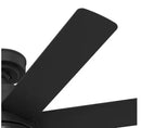 HUNTER BRAZOS 52 IN. 7 BLADE ENERGY STAR CEILING FAN LED LIGHT KIT - MATTE BLACK - Like New