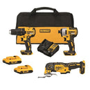 DEWALT 20V BL 3-TOOL KIT - YELLOW/BLACK - Like New