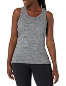 AMAZON ESSENTIALS WOMEN XS BLACK/DARK GRAY SPACE DYE (Set of 2) Tank Top - Brand New