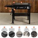 BLACKSTONE FLAT TOP GAS GRILL GRIDDLE 2 BURNER PROPANE 1517AZ - BLACK - Like New