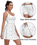 FKEEP TENNIS GOLF DRESS WOMENS BACKLESS CROSS STRAP ATHLETIC DRESS -SIZE XL - Brand New