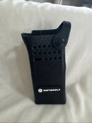 MOTOROLA OEM LEATHER HOLSTER NTN8381C SWIVEL - BLACK - Like New