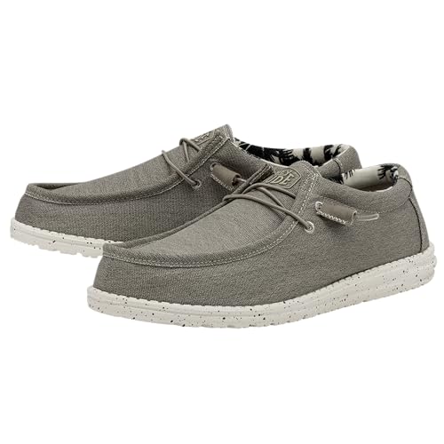 110380500 Hey Dude Men's Wally Stretch | Men's Loafers | Size 8 | Beige - Like New