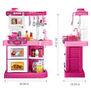 TEMI Play Kitchen Playset Pretend Food 53 Pieces для Toddlers Pink Kitchen - Brand New