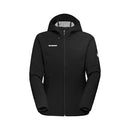 1011-02460 MAMMUT OUTDOOR SOFTSHELL HOODED JACKET WOMEN BLACK XL - Like New