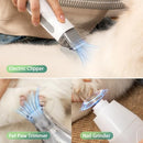 AFLOIA 6-IN-1 DOG GROOMING VACUUM KIT, PET CLIPPER & NAIL GRINDER, LM1 - GREEN - Like New