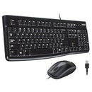 Logitech MK120 WIRED KEYBOARD AND MOUSE COMBO FOR WINDOWS OPTICAL WIRED Mouse - Like New