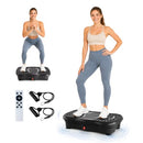 HOPHORSE VIBRATION PLATE VIBRATING FITNESS PLATFORM WEIGHT LOSS - BLACK - Like New