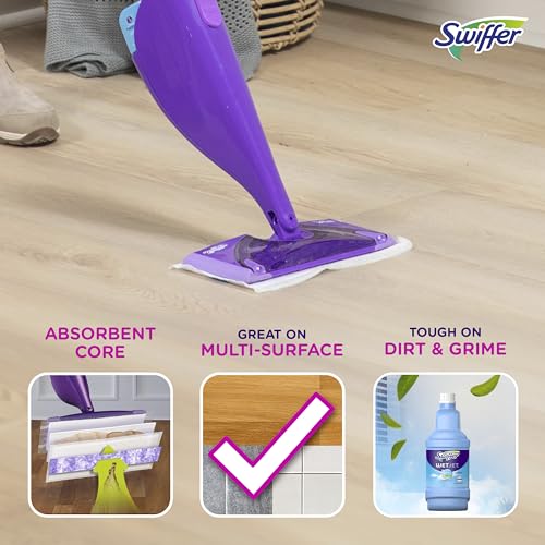 SWIFFER WETJET HARDWOOD FLOOR CLEANING SPRAY MOP PAD REFILL 24 COUNT - Brand New