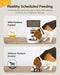CIAYS AUTOMATIC CAT FEEDER, 4L, DISPERSES UP TO 20 PORTIONS, CIPS01-1 - WHITE - Brand New