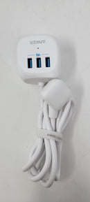 ANKER 321 POWER STRIP WITH 3 OUTLETS5 FT EXTENSION CORD - WHITE (NO USB-C) - Like New