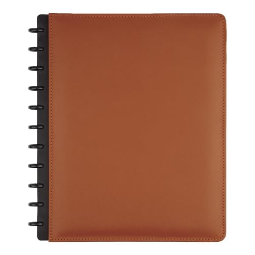 TUL CUSTOM NOTE-TAKING SYSTEM DISCBOUND NOTEBOOK LETTER SIZE 60 SHEETS BROWN - Brand New