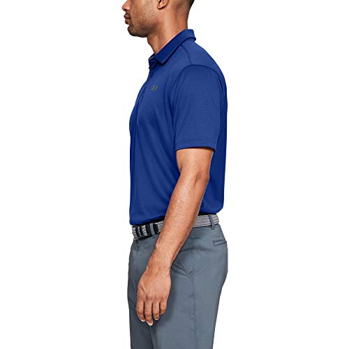 1289268 Under Armour Men's Tech Golf Polo Royal/Graphite 2XL - Brand New