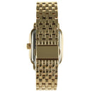PEUGEOT WOMEN RECTANGLE DRESS WATCH WITH CRYSTAL DECORATED BEZEL - GOLD - Like New