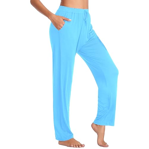 GALAXY BY HARVIC WOMEN'S LOOSE FIT CLASSIC LOUNGE PANTS WOMEN 3XL BLUE - Brand New