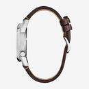 CITIZEN AVATAR MENS BROWN LEATHER STRAP WATCH AW2060-02W - BROWN - Like New