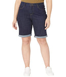 LEVI'S WOMEN'S BERMUDA SHORTS - SIZE: WOMEN 24 - ROYAL RINSE - DARK INDIGO - Brand New